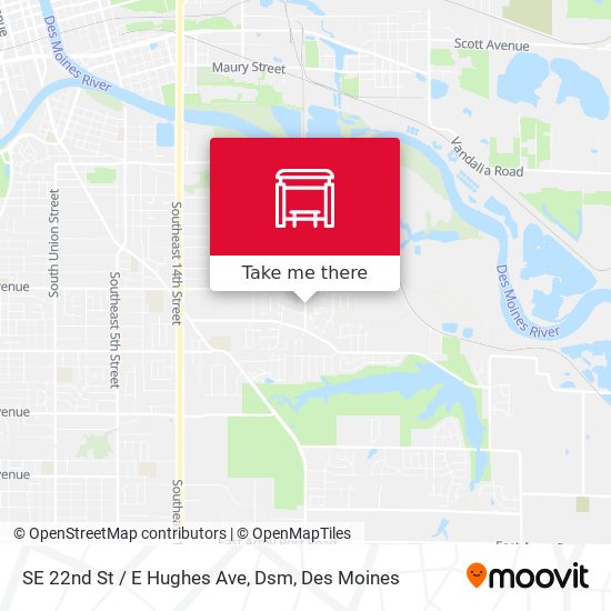 Mapa de SE 22nd St / E Hughes Ave, Dsm