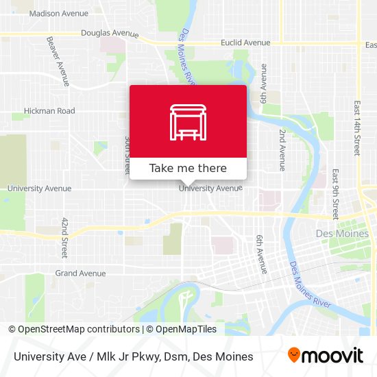 Mapa de University Ave / Mlk Jr Pkwy, Dsm