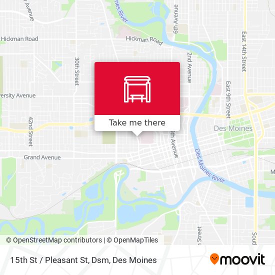 Mapa de 15th St / Pleasant St, Dsm