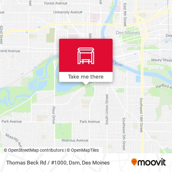 Thomas Beck Rd / #1000, Dsm map