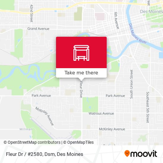 Fleur Dr / #2580, Dsm map