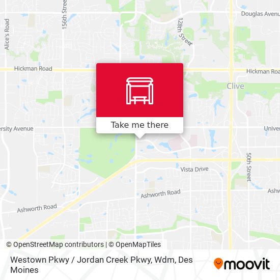 Westown Pkwy / Jordan Creek Pkwy, Wdm map