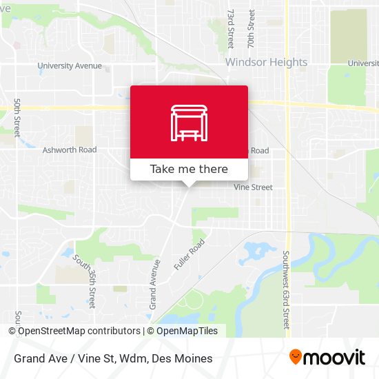 Mapa de Grand Ave / Vine St, Wdm