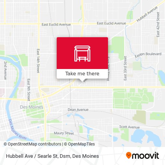 Hubbell Ave / Searle St, Dsm map