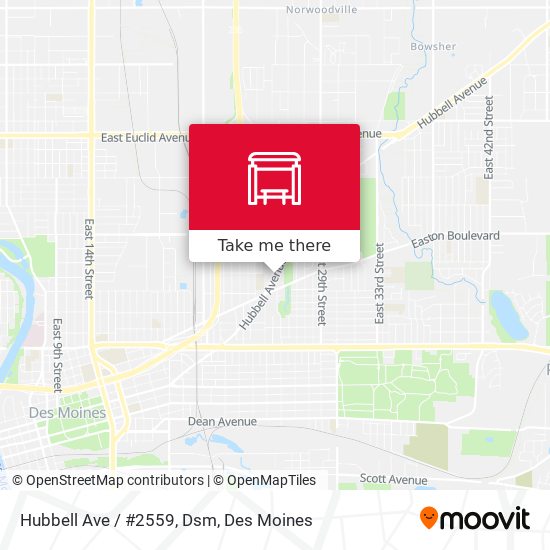 Mapa de Hubbell Ave / #2559, Dsm