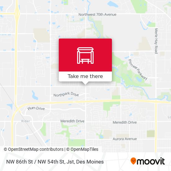NW 86th St / NW 54th St, Jst map