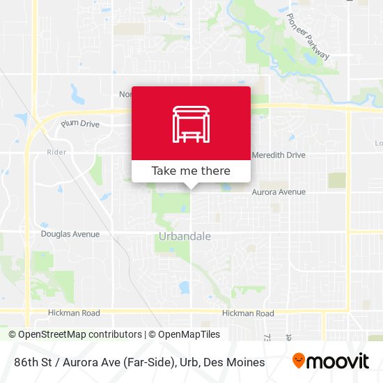 86th St / Aurora Ave (Far-Side), Urb map