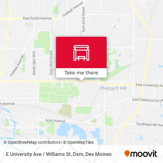 Mapa de E University Ave / Williams St, Dsm