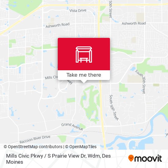 Mills Civic Pkwy / S Prairie View Dr, Wdm map