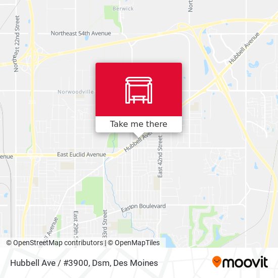 Mapa de Hubbell Ave / #3900, Dsm