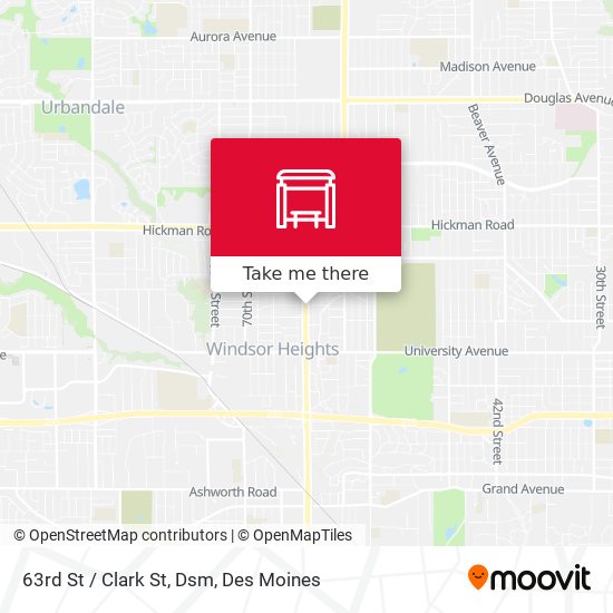 Mapa de 63rd St / Clark St, Dsm