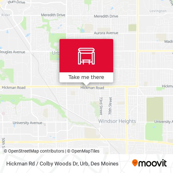 Mapa de Hickman Rd / Colby Woods Dr, Urb