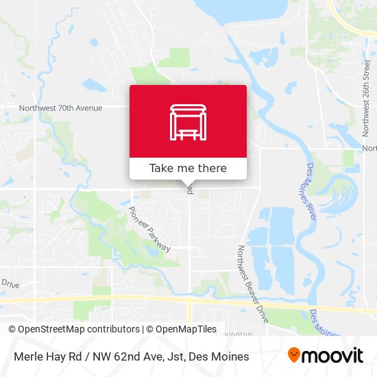 Mapa de Merle Hay Rd / NW 62nd Ave, Jst