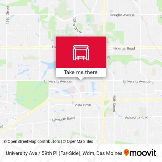 University Ave / 59th Pl (Far-Side), Wdm map