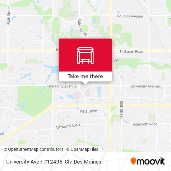 University Ave / #12495, Clv map