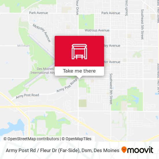 Army Post Rd / Fleur Dr (Far-Side), Dsm map