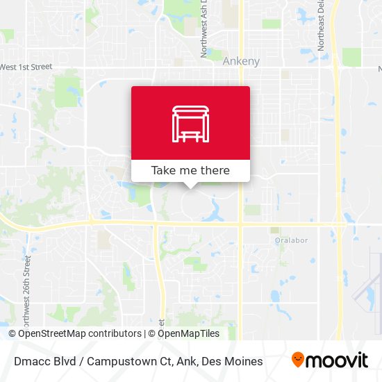 Mapa de Dmacc Blvd / Campustown Ct, Ank