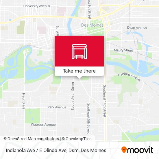 Mapa de Indianola Ave / E Olinda Ave, Dsm