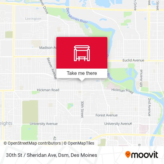 Mapa de 30th St / Sheridan Ave, Dsm