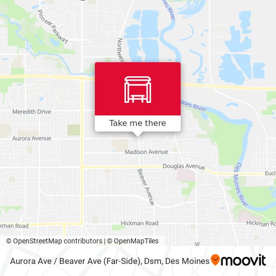 Aurora Ave / Beaver Ave (Far-Side), Dsm map