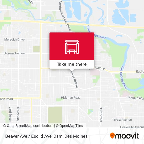 Beaver Ave / Euclid Ave, Dsm map