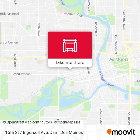 15th St / Ingersoll Ave, Dsm map