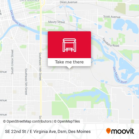 SE 22nd St / E Virginia Ave, Dsm map