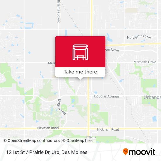 121st St / Prairie Dr, Urb map