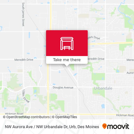 NW Aurora Ave / NW Urbandale Dr, Urb map
