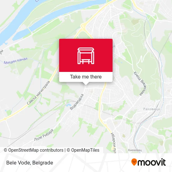 Bele Vode map