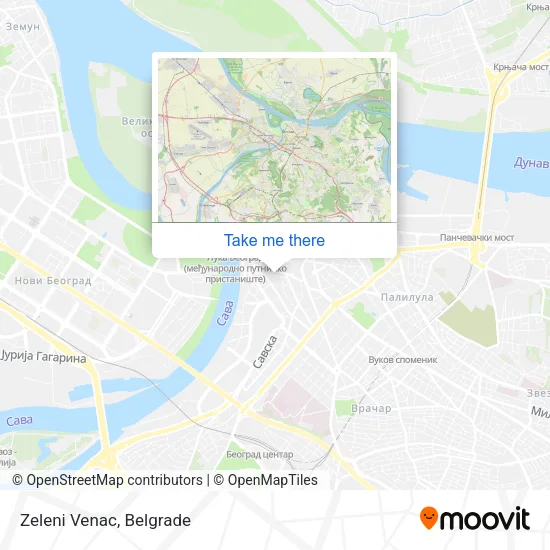 Zeleni Venac map