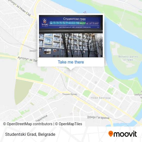 Studentski Grad map