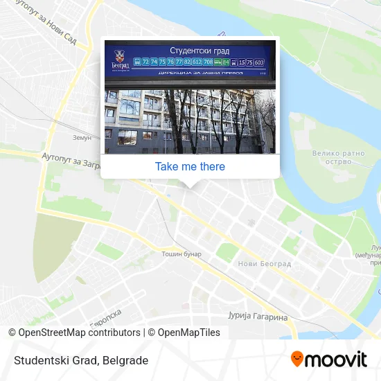 Studentski Grad map
