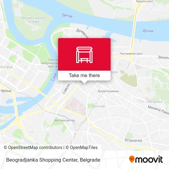 Beogradjanka Shopping Center map
