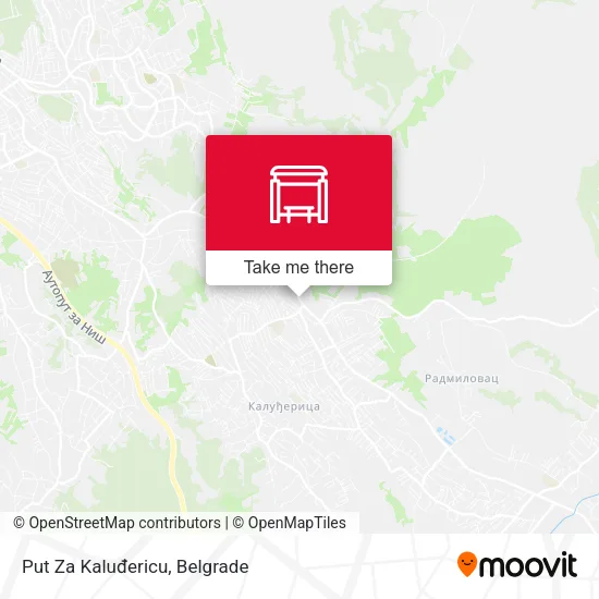 Put Za Kaluđericu map