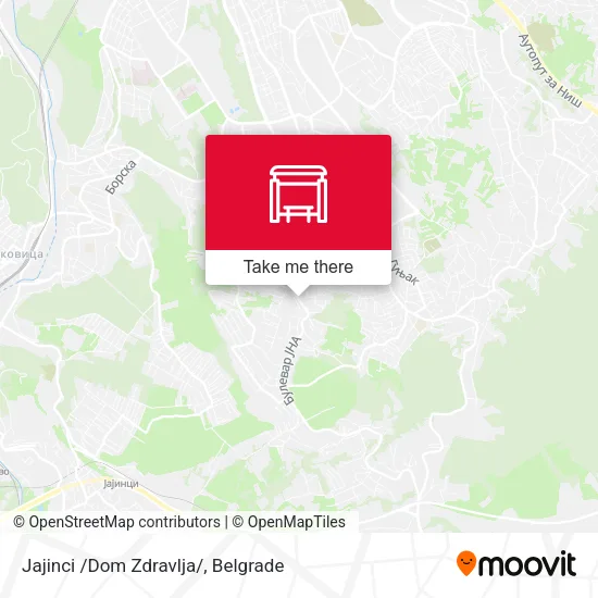 Jajinci /Dom Zdravlja/ map