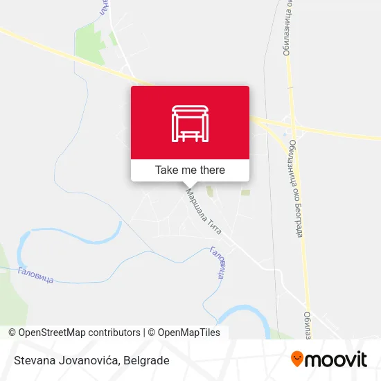 Stevana Jovanovića map
