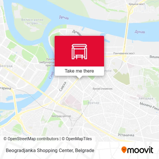 Beogradjanka Shopping Center map