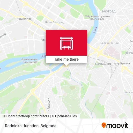 Radnicka Junction map