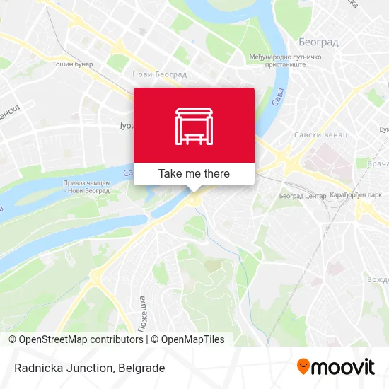 Radnicka Junction map