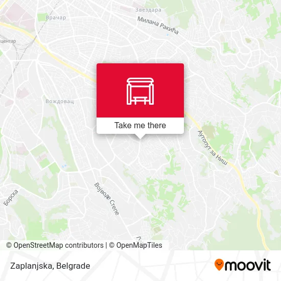 Zaplanjska Street map