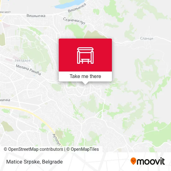 Matice Srpske map