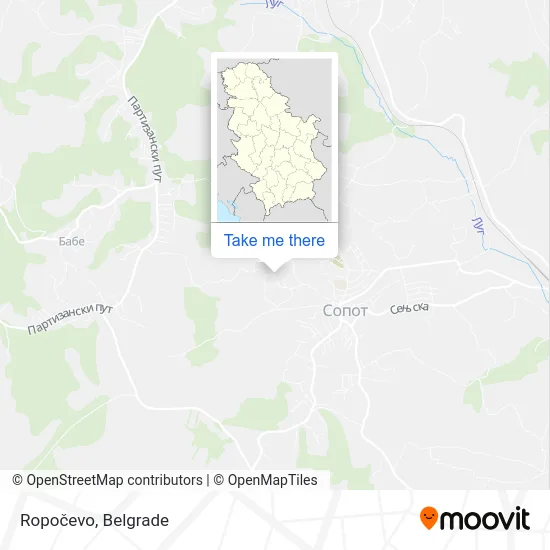 Ropocevo map