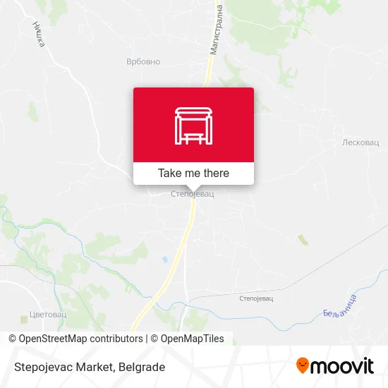 Stepojevac Market map