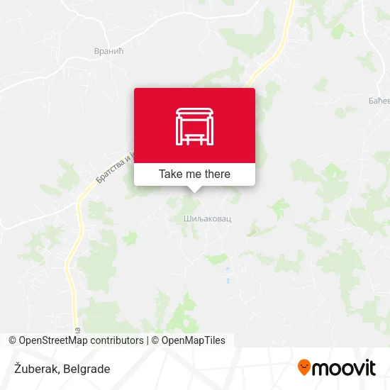 Žuberak map