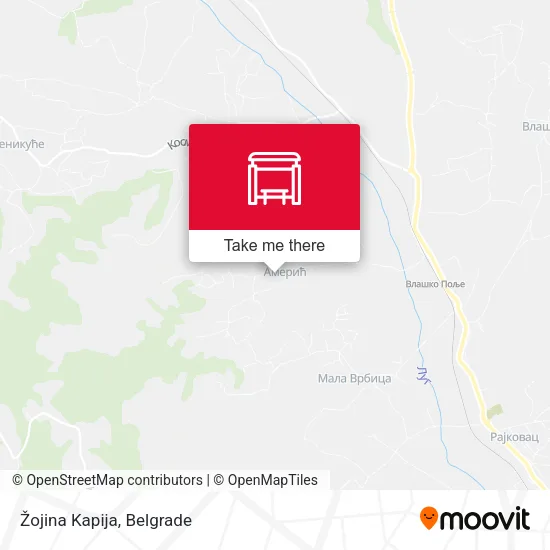 Žojina Kapija map