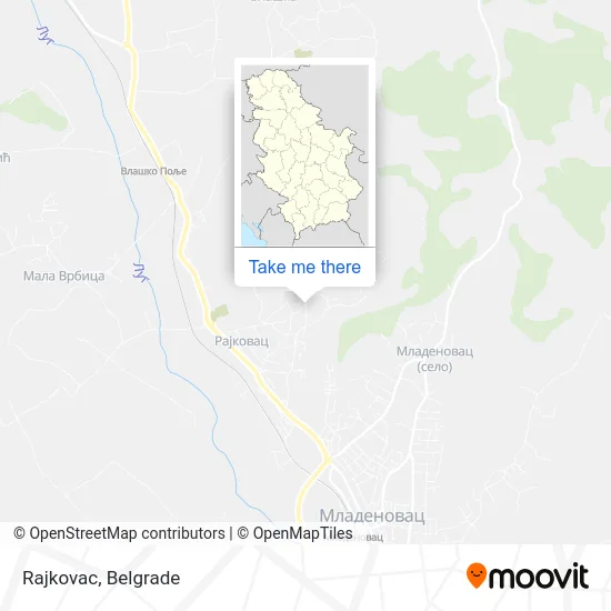 Rajkovac map