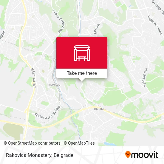 Rakovica Monastery map