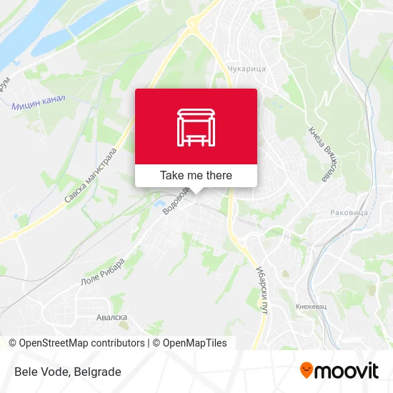 Bele Vode map