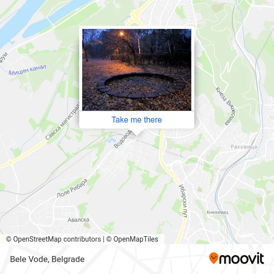 Bele Vode map